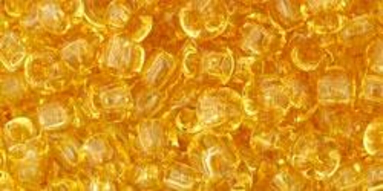 Toho 6/0 Round Japanese Seed Bead, TR6-2, Transparent Light Topaz